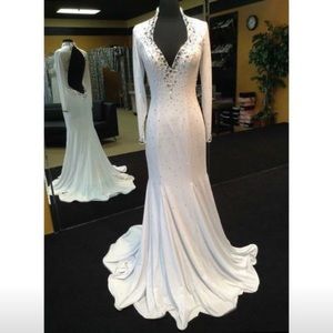 white Johnathan Kayne dress/gown.